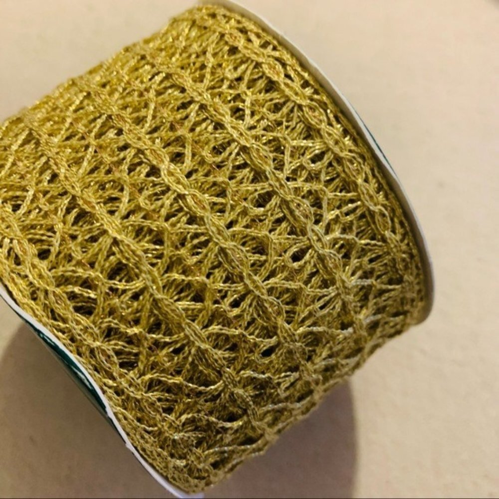 Trim A Tree | Ribbon | Golden Elegance Filigree